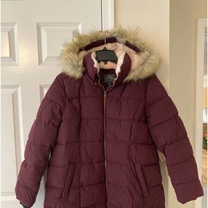 St. John’s Bay Women’s 1x Bold Burgundy Coat